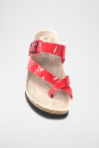 Sandalias de cuña - Rojo