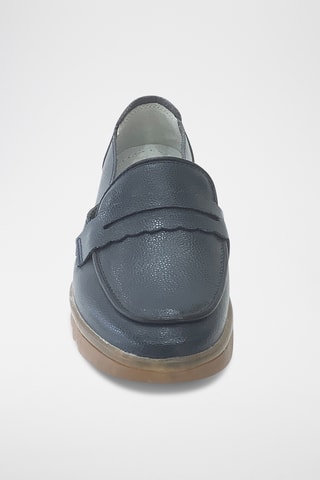 Mocassins en cuir - Bleu