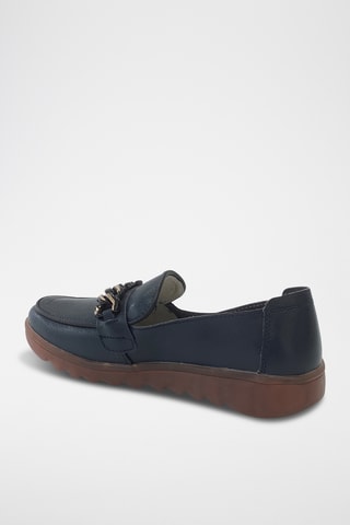 Mocassins en cuir - Bleu
