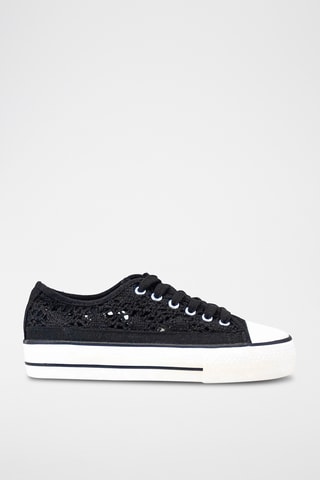 Zapatillas con plataforma - Negro