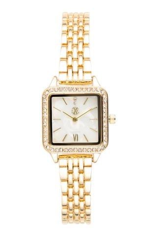 Montre à quartz en alliage - Doré et blanc