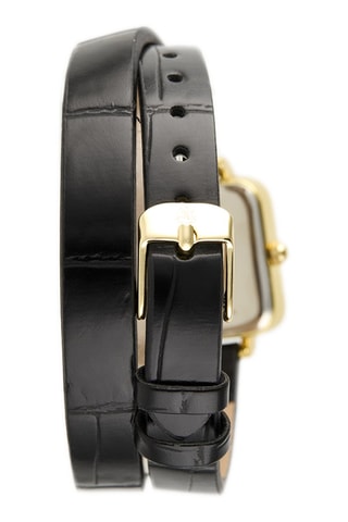 Montre à quartz en synthétique - Noir et doré