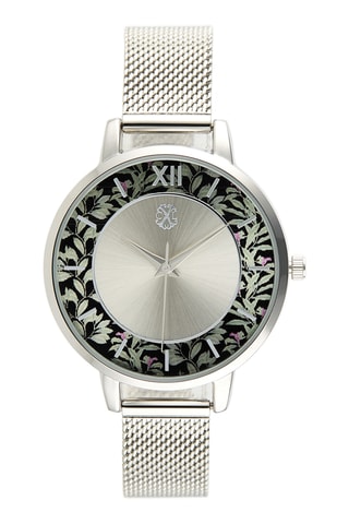 Montre à quartz en métal - Argenté et noir