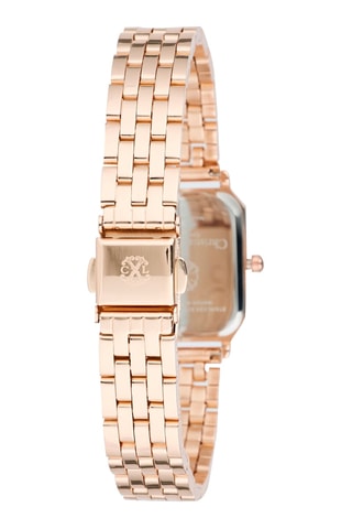 Montre à quartz en alliage - Doré rose et blanc