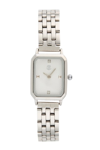 Montre à quartz en alliage - Argenté et blanc