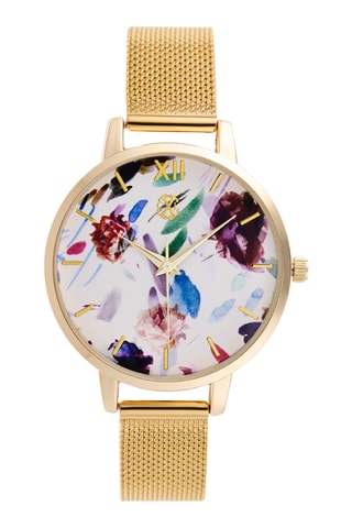 Montre à quartz en alliage - Doré et blanc