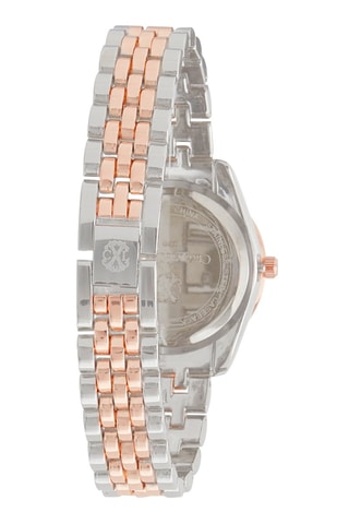 Montre à quartz en alliage Argenté et doré rose