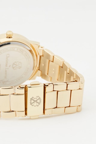 Montre à quartz en alliage - Doré et blanc