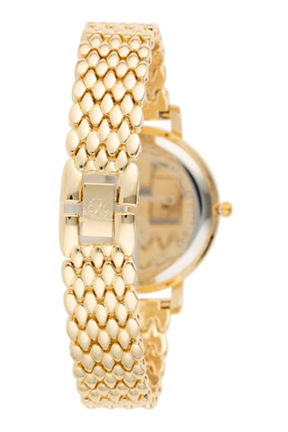 Reloj de cuarzo de metal aleado - Dorado y verde oscuro