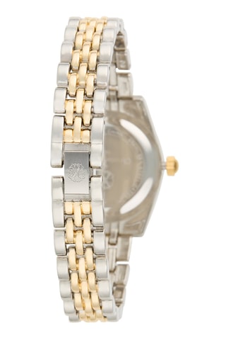 Reloj de cuarzo de metal aleado - Dorado y plateado