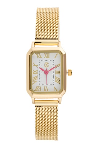 Montre à quartz en alliage - Doré et blanc
