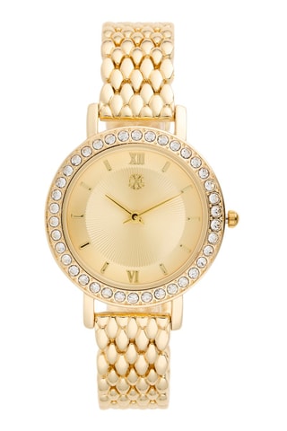 Montre à quartz en alliage - Doré