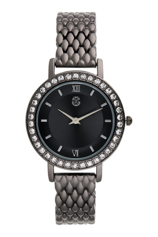 Montre à quartz en alliage - Argenté et noir