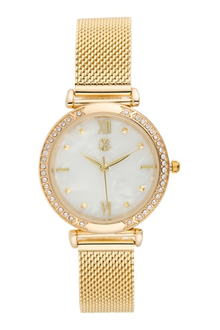 Montre à quartz en alliage - Doré et blanc