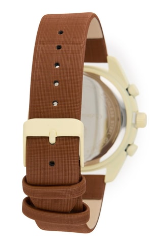 Montre à quartz en polyuréthane - Marron