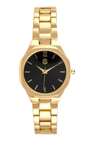 Montre à quartz en alliage - Doré et noir