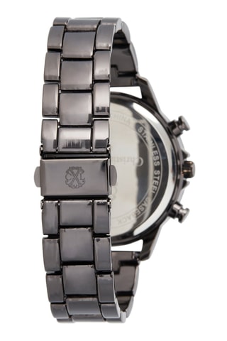 Montre à quartz en alliage - Tachymètre et chronographe - Noir
