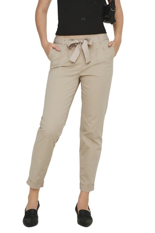 Pantalon regular - Beige
