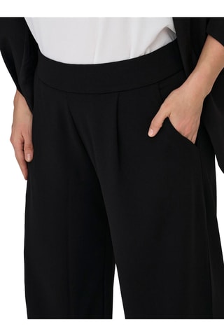 Pantalon regular taille haute - Noir