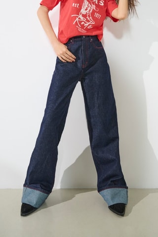 Jean wide legs - Bleu foncé