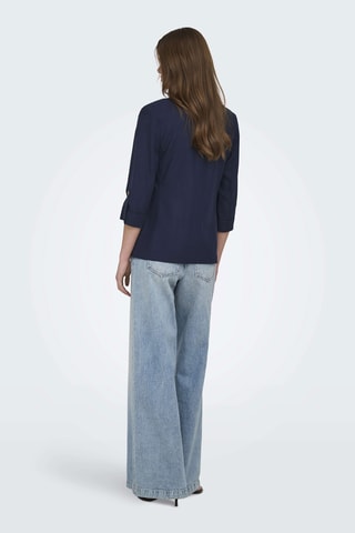 Veste en lin - Bleu marine