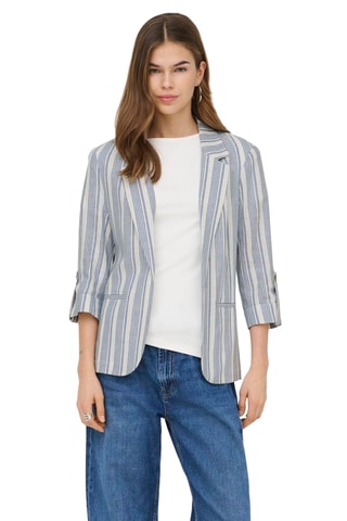 Veste en lin - Blanc et ciel