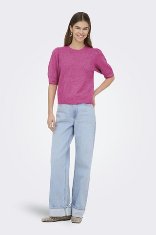 Top - Rose chiné