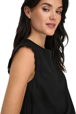 Top en coton biologique - Noir