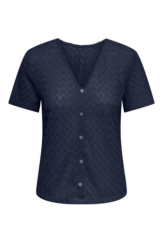 Top en dentelle - Noir
