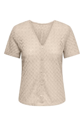 Top en dentelle - Beige