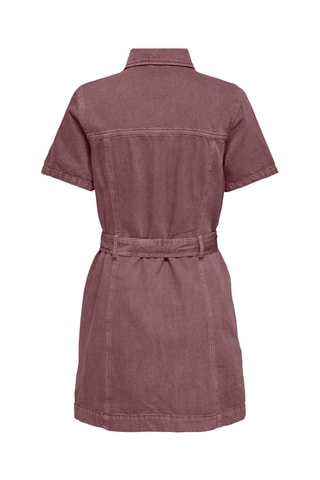 Robe chemise en jean - Marron