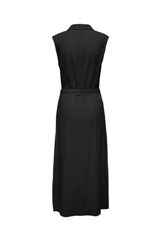 Robe chemise en lin - Noir