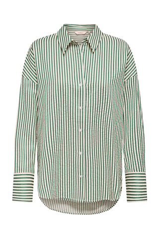 Chemisier regular - Blanc et vert