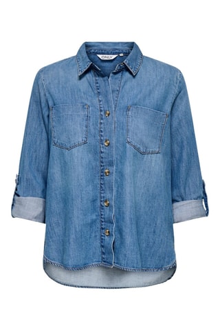 Chemisier en denim - Bleu foncé