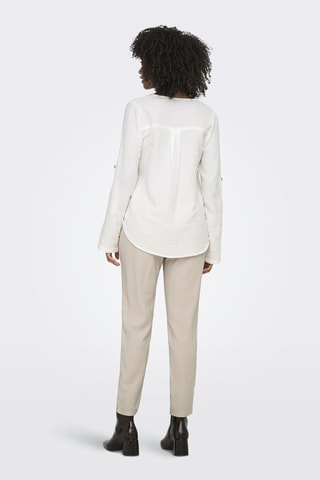 Chemisier regular en coton biologique - Blanc