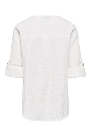 Chemisier regular en coton biologique - Blanc