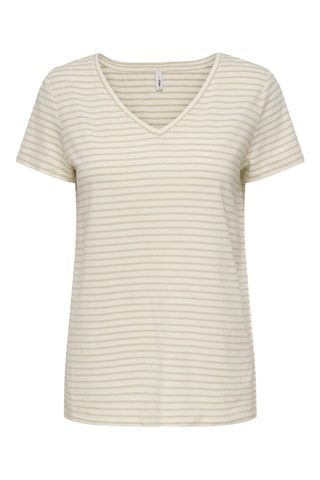 T-shirt regular en coton biologique - Gris clair