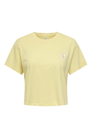 T-shirt regular en coton biologique - Jaune