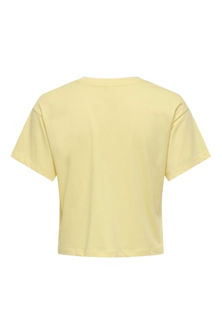 T-shirt regular en coton biologique - Jaune