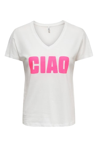 T-shirt regular en coton biologique - Blanc