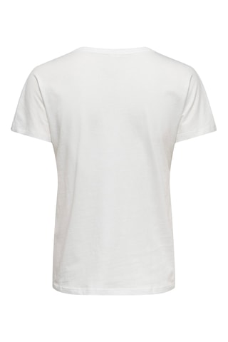 T-shirt regular en coton biologique - Blanc
