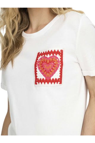 T-shirt regular en coton biologique - Blanc