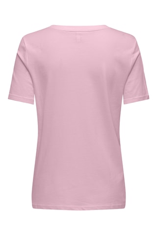 T-shirt regular en coton biologique - Rose