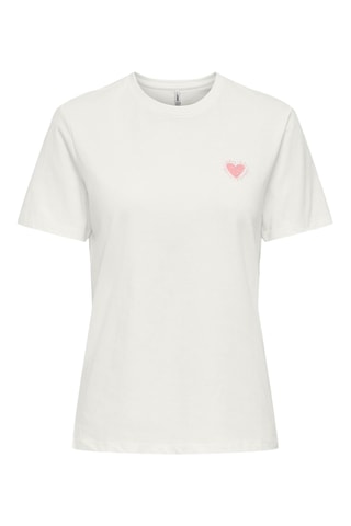 T-shirt regular en coton biologique - Blanc