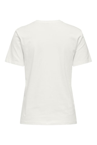 T-shirt regular en coton biologique - Blanc