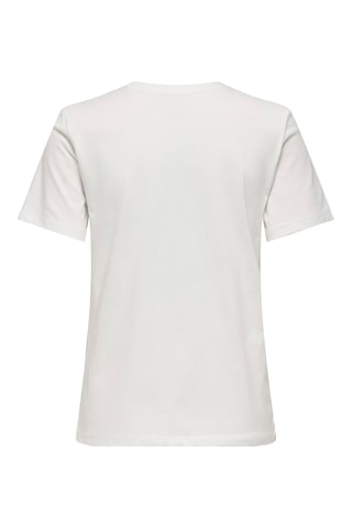 T-shirt regular en coton biologique - Blanc