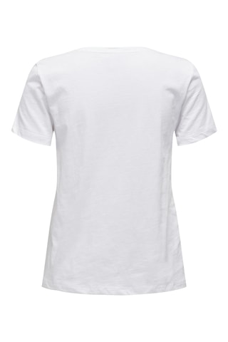 T-shirt regular en coton biologique - Blanc