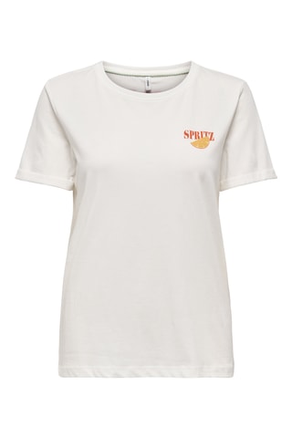 T-shirt regular en coton biologique - Blanc