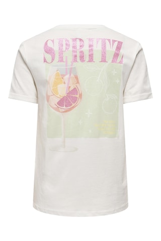 T-shirt regular en coton biologique - Blanc