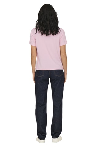 T-shirt regular en coton biologique - Rose